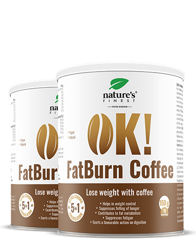 OK! FatBurn Coffee , 1+1 Gratis , Kaffee Zum Fettverbrennen , Sofortiger Fettabbau , L-Carnitin Guarana , Abnehmkaffee , Natürlich , 300g