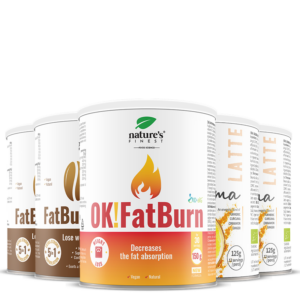 2x Golden Curcuma latte + 2x OK!FatBurn Coffee + OK!FatBurn Paket