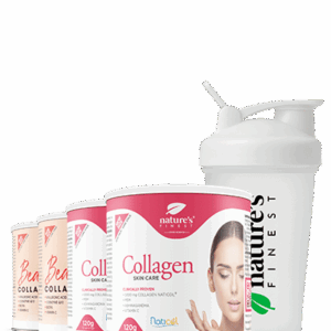 2x Beauty Kollagen Hyaluron + 2x Collagen SkinCare + NF shaker Paket